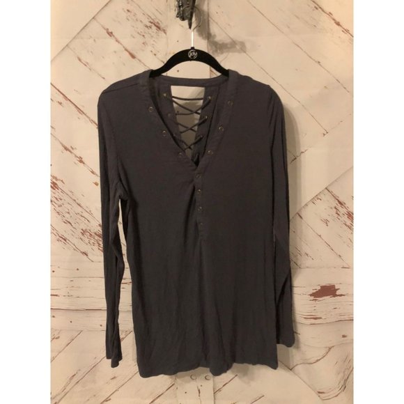 Torrid size 1 grey long sleeve - Picture 1 of 3